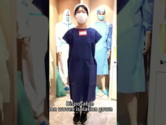 خياطة أو لحام بالموجات فوق الصوتية ثوب عزل لمرة واحدة 120*140 سم للمستشفى