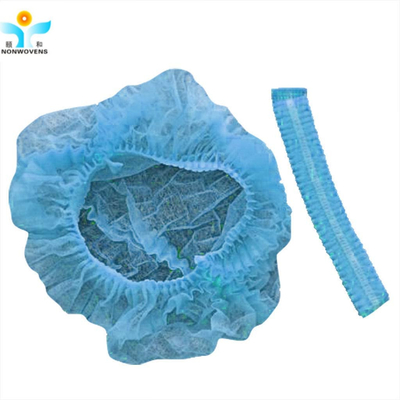 Breathable PP Disposable Hair Net Cap With Single Elastic For Hair Protection